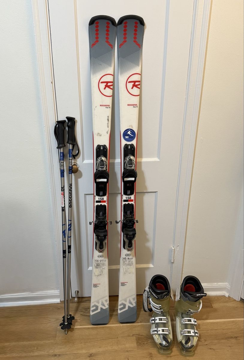 Rossignol Skis (158cm) with Salomon S75 Ski Boots (25.5) & Poles (OBO)