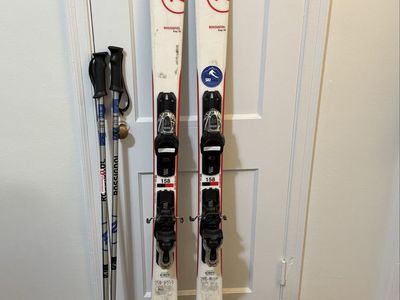 Rossignol Skis (158cm) with Salomon S75 Ski Boots (25.5) & Poles (OBO)