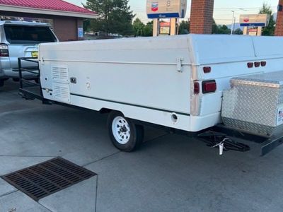 2001 Coleman Sedona Pop-Up Camper w/ Tool Box & Storage Rack - Good Canvas & Interior