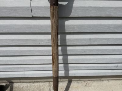 Vintage Garden Fork Cultivator Hand Tool 4-Tine Wood Handle