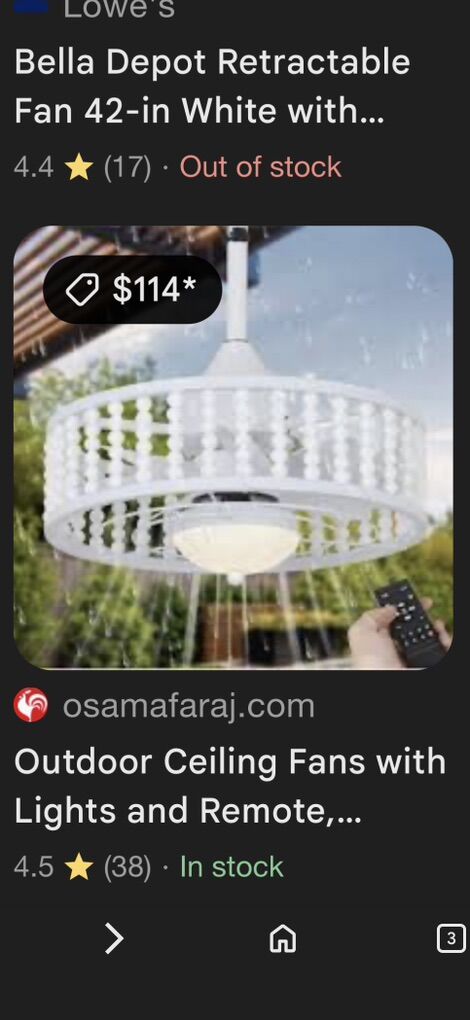 Outdoor Ceiling Fan With Lights And Remote