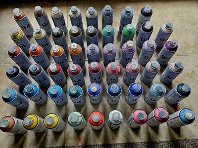 Professional grade spray paints