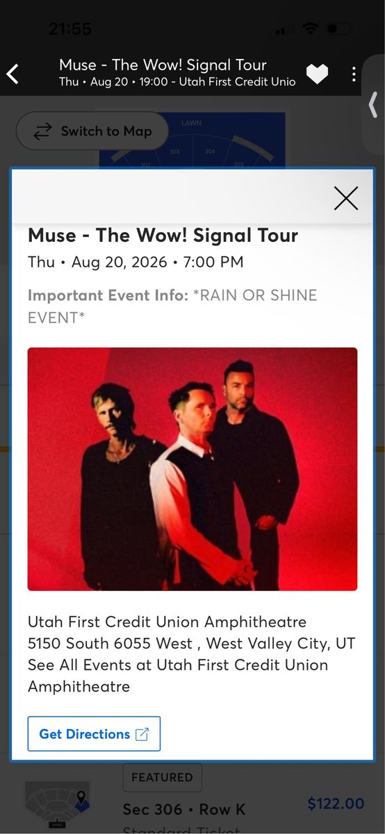 Muse Concert Tickets