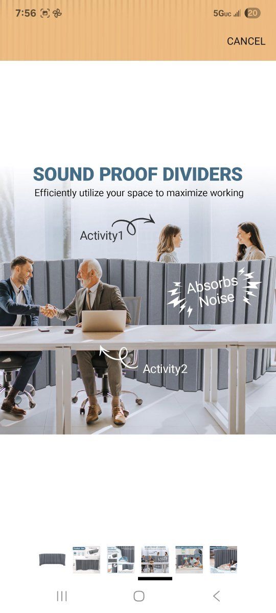 NEW- 48" x 10' Soundproof Wall