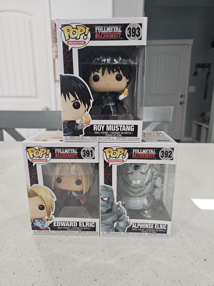 Fullmetal Alchemist funko pops