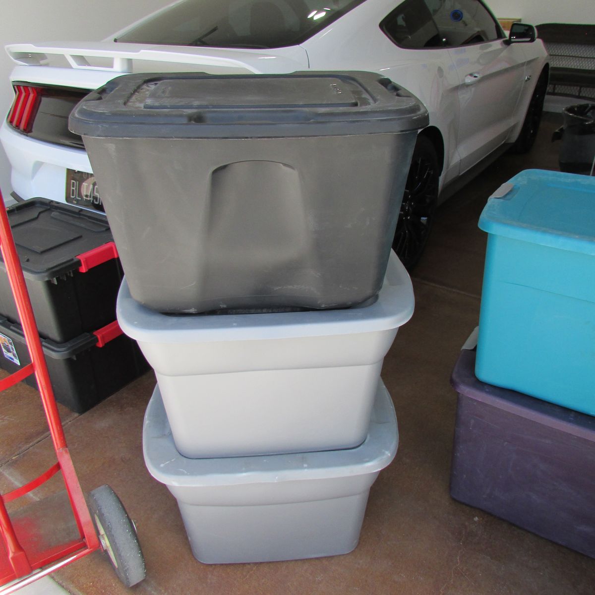 3 18 Gallon Totes for 10.00