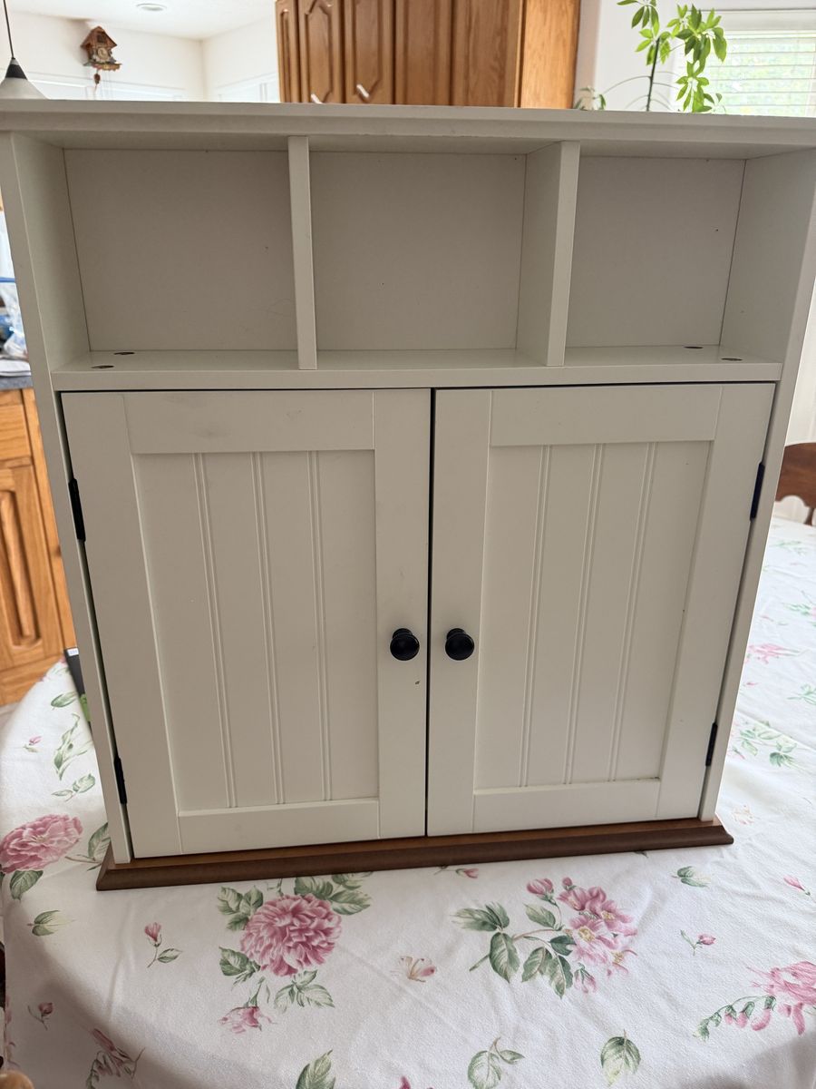 Bathroom Wooden White Cabinet