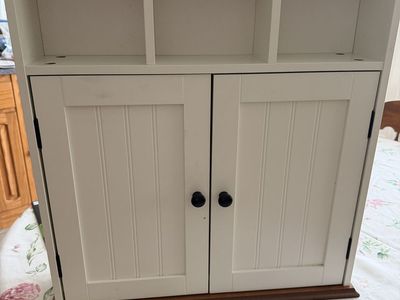 Bathroom Wooden White Cabinet