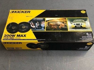 Kicker 46CSC654 CSC65 6.5-inch Coaxial Car Speakers - 300W Max, 4 Ohm