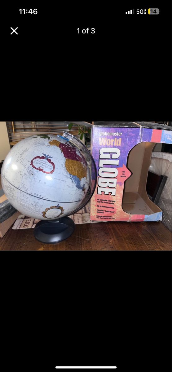 Globemaster World Globe 12" Diameter - Educational Learning Tool, Geography