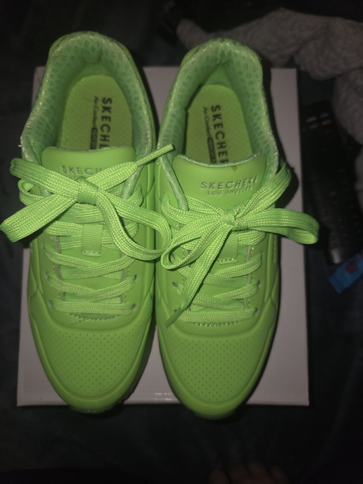 Kids lime green skechers $75 O.B.O
