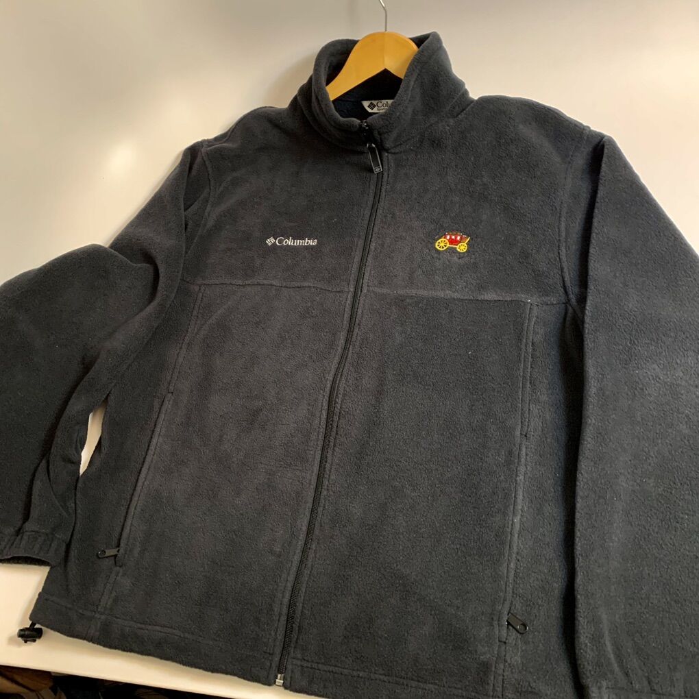 Mens Lg Columbia Polar Fleece Full Zip Jacket