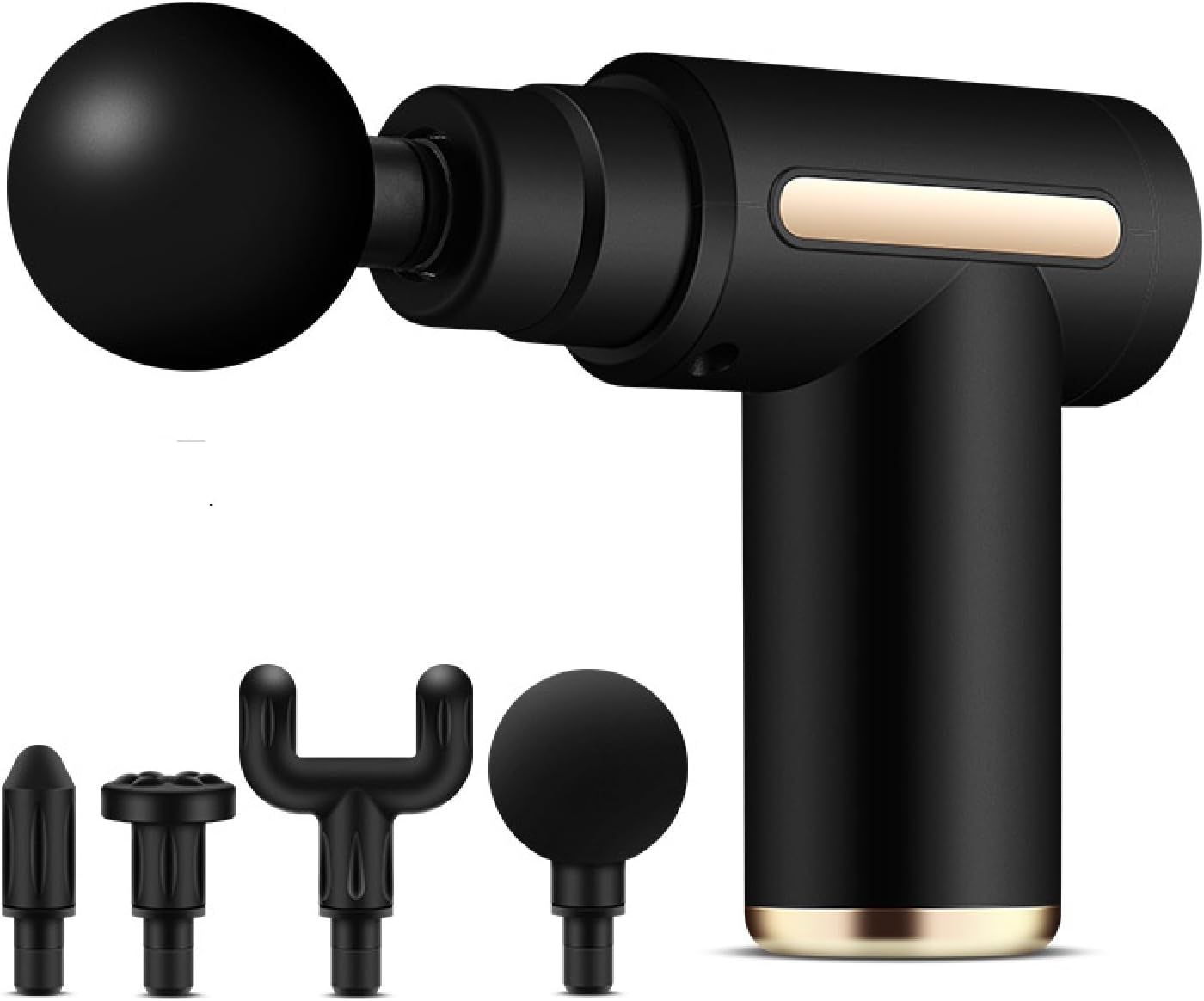 NEW LCD Fascia Gun Fitness Portable Massager Small Massager Electric Massage Black
