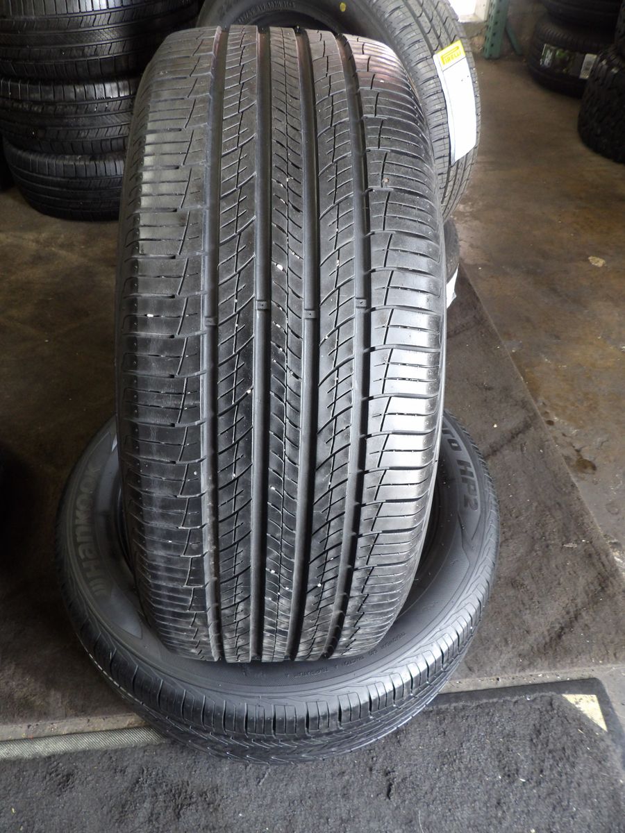 235/55R18 HANKOOK DYNAPRO HP2 PAIR OF TWO USED TIRES