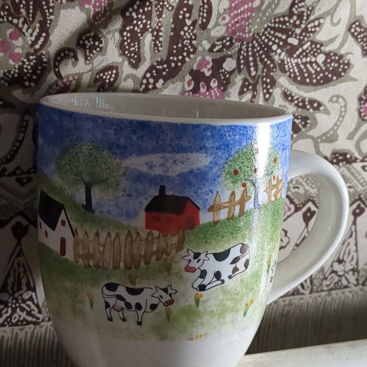 Country side cow mug