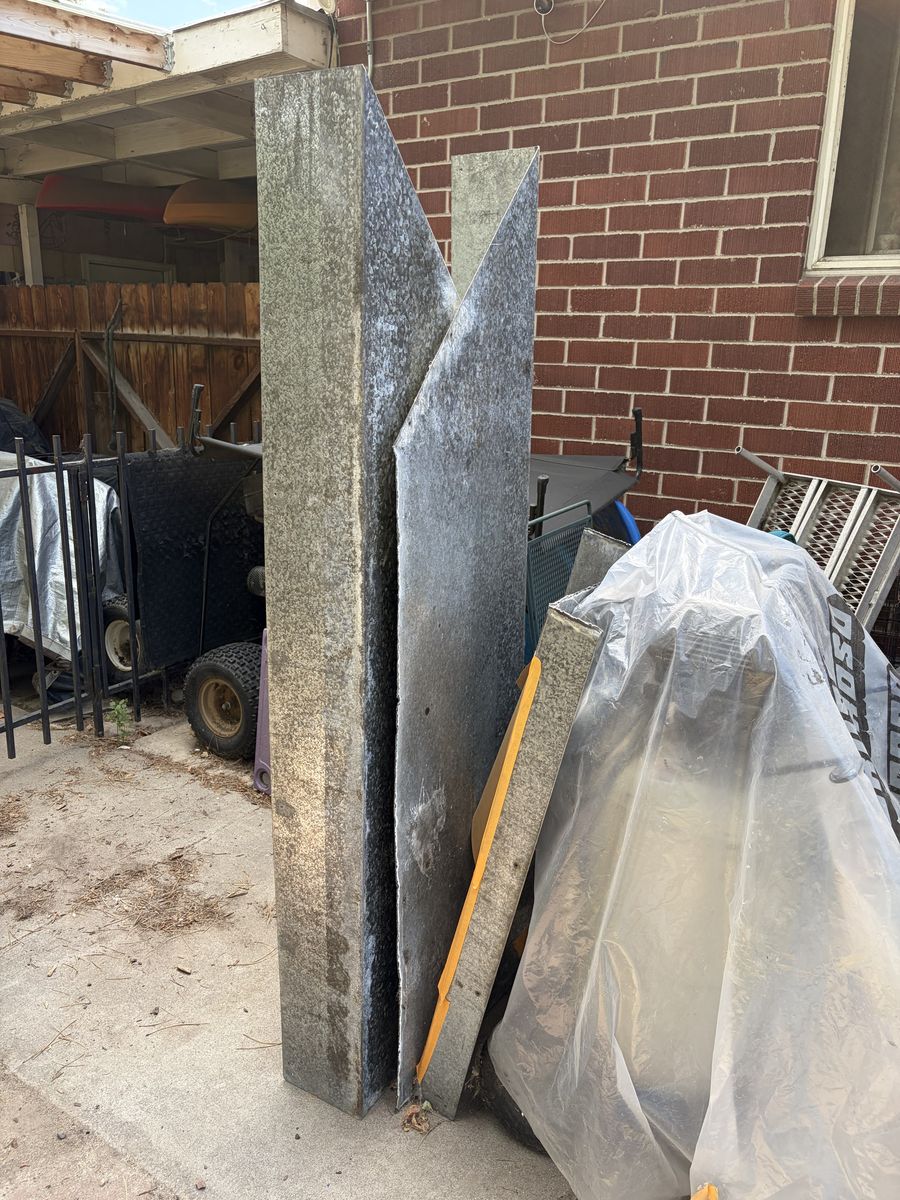 Galvanized steel work bench covers
