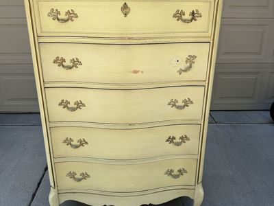 Vintage French Provisional tall dresser