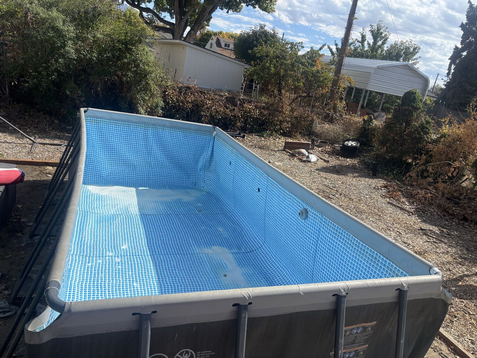 Intex 18x9 above ground pool