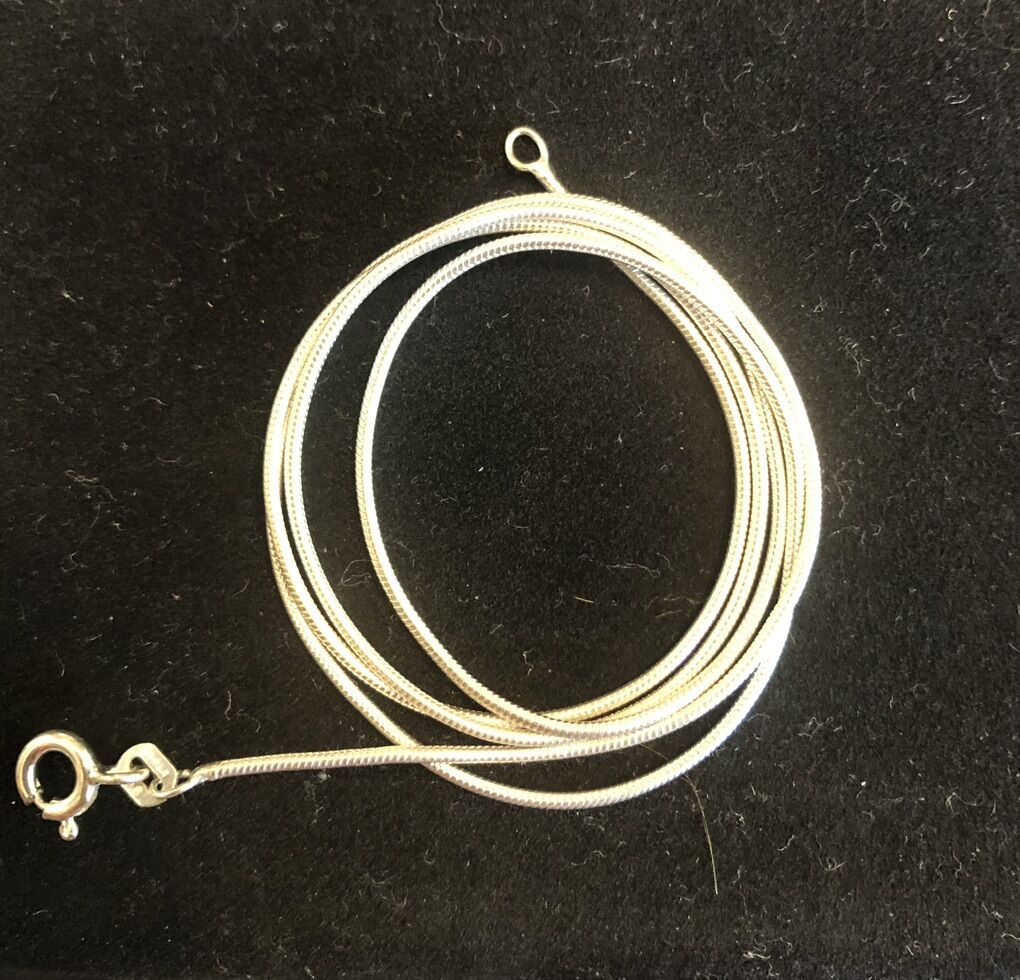 Bright Sterling Silver Italian Snake Chain