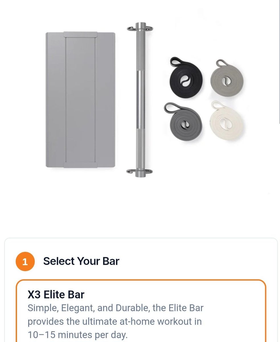 X3 Elite Bar Home Gym Resistance Band Training System