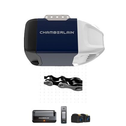 Chamberlain C2102 Chain Drive Garage Door Opener New in Box