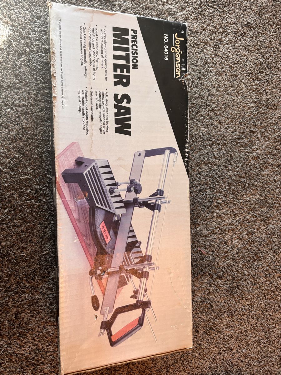 Jorgenson Model 64019 New MiterSaw In Box