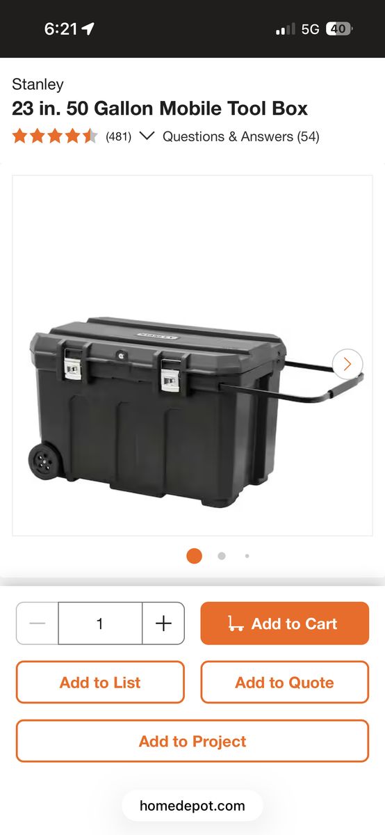 Stanley Rolling Tool Box