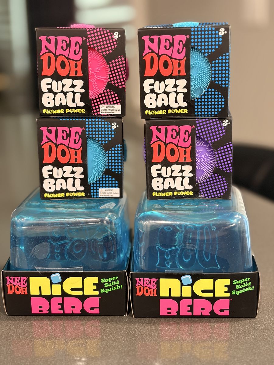 Needoh Fuzz Ball Flower Power or NiceBerg