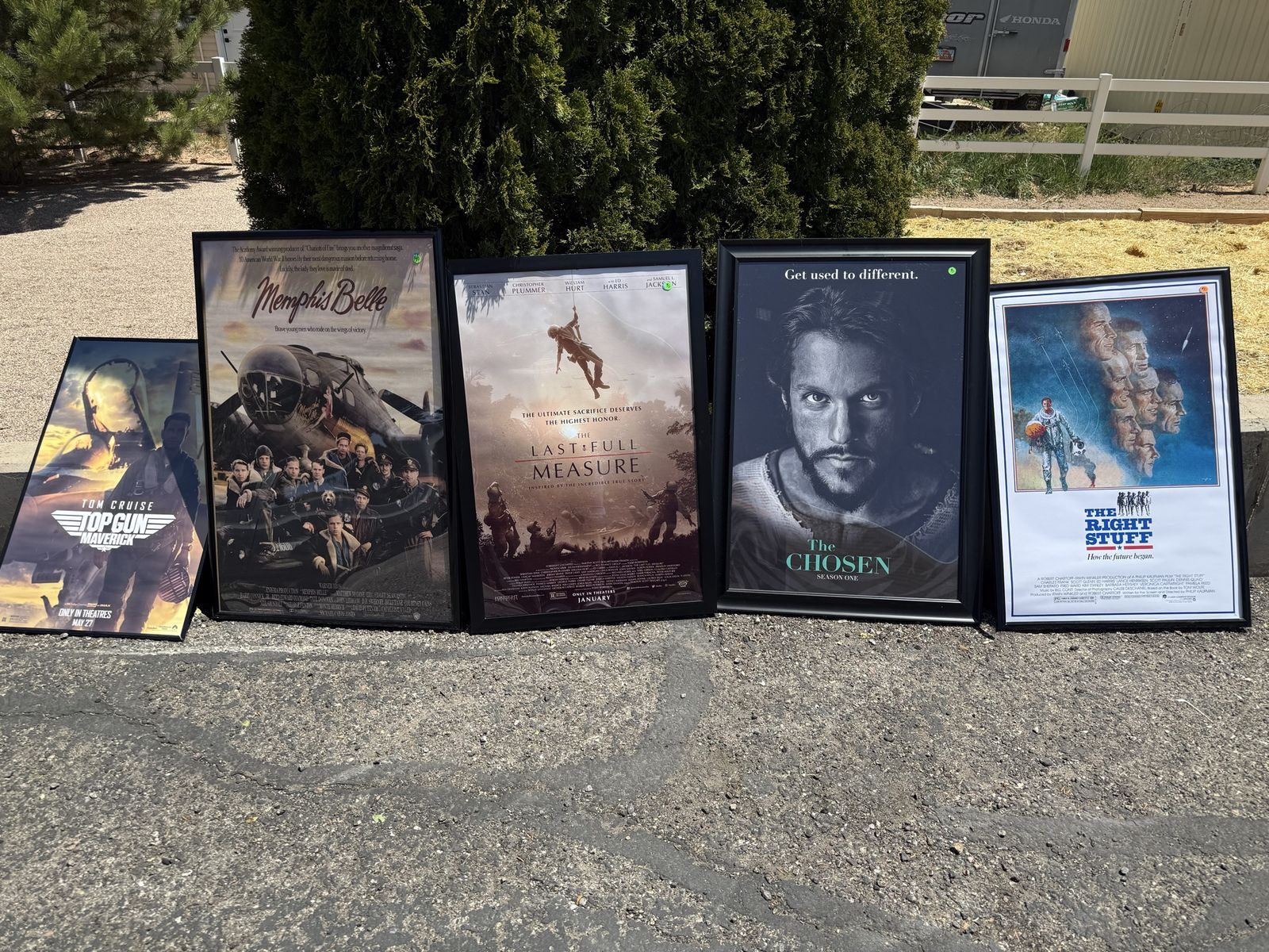 Framed movie posters