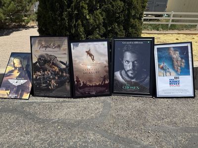 Framed movie posters