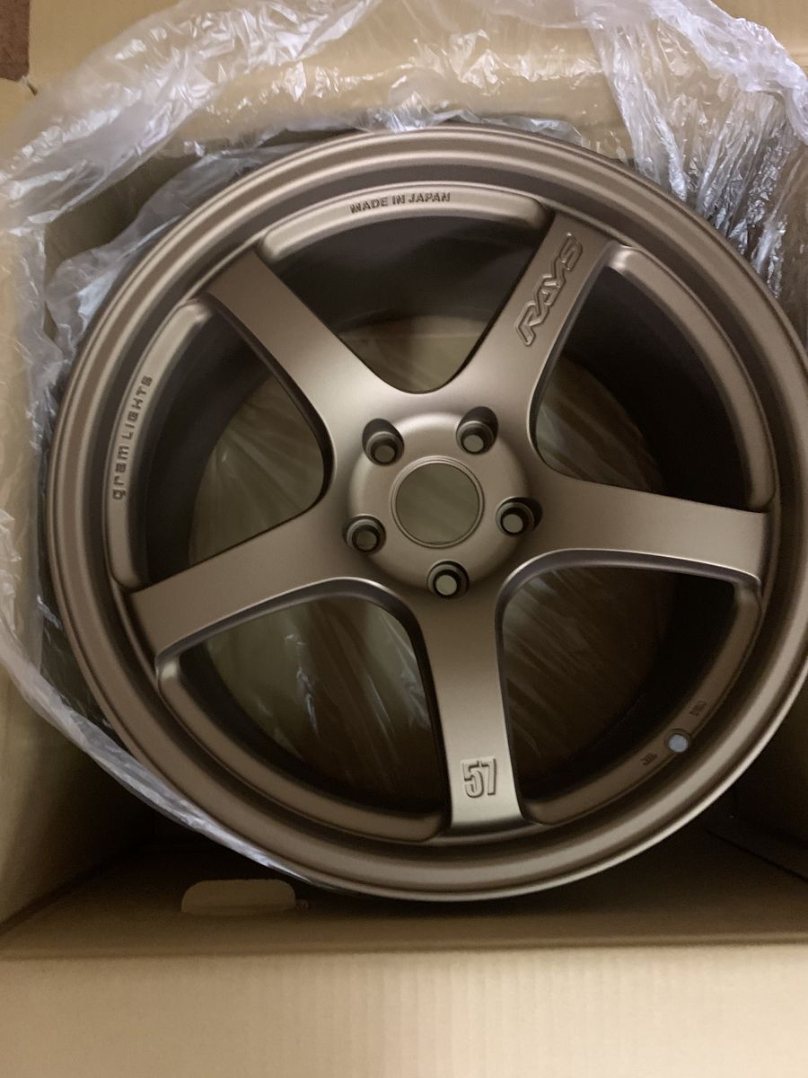 GramLight 57CR 18x9.5 +38 offset with 5x114.3 bolt pattern in Bronze Gram Light WGCRX38EA2 Subaru WRX STI EVO Mazda 3