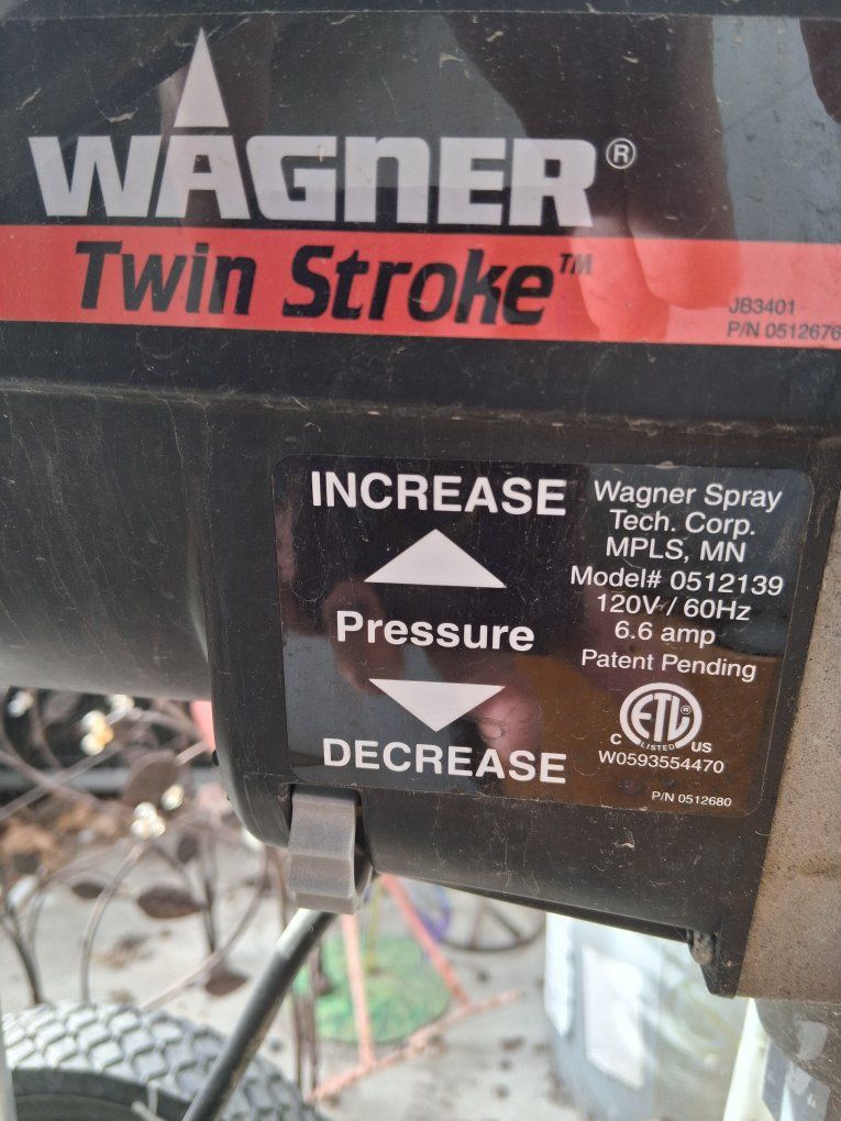 Wagner Twin Stroke Airless Paint Sprayer Model 0512139 for Painting Projects