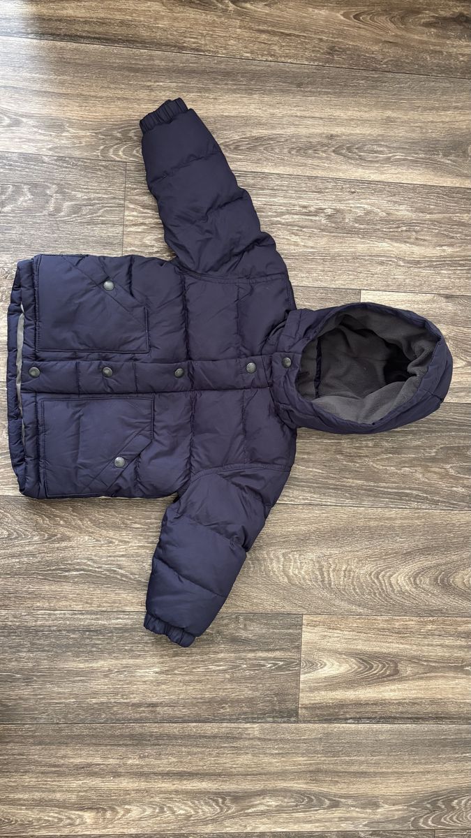 Baby Gap Navy Blue Puffer Jacket with Hood (18-24m)