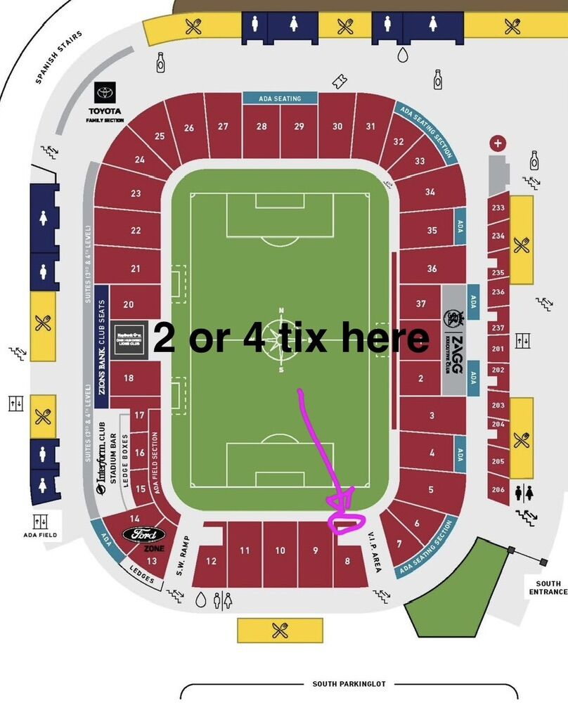 RSL VS Inter Miami Lionel Messi Game Front Row Tix