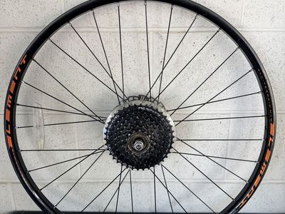 Element All-Terrain MTB Rear Wheel 27.5 with Cassette and Disc Brake Rotor