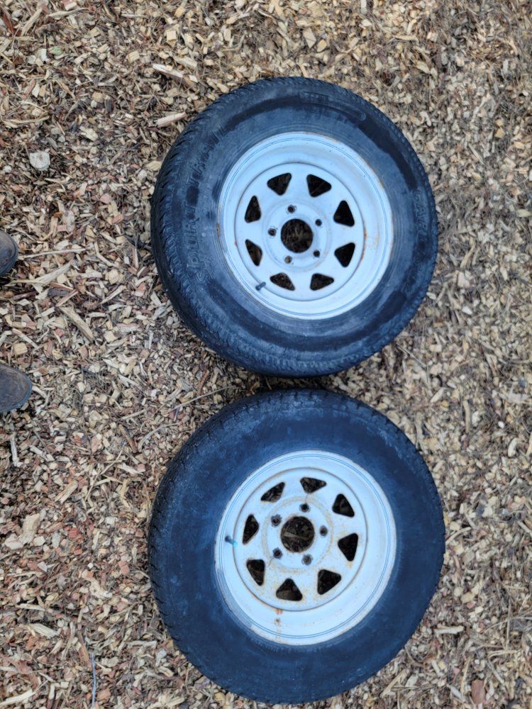 Used Trailer Tires with Rims - Set of 2