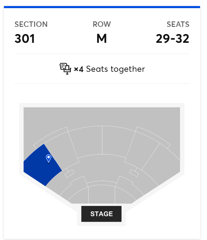 4 tickets - Rob Zombie & Marilyn Manson with The Hu & Orgy