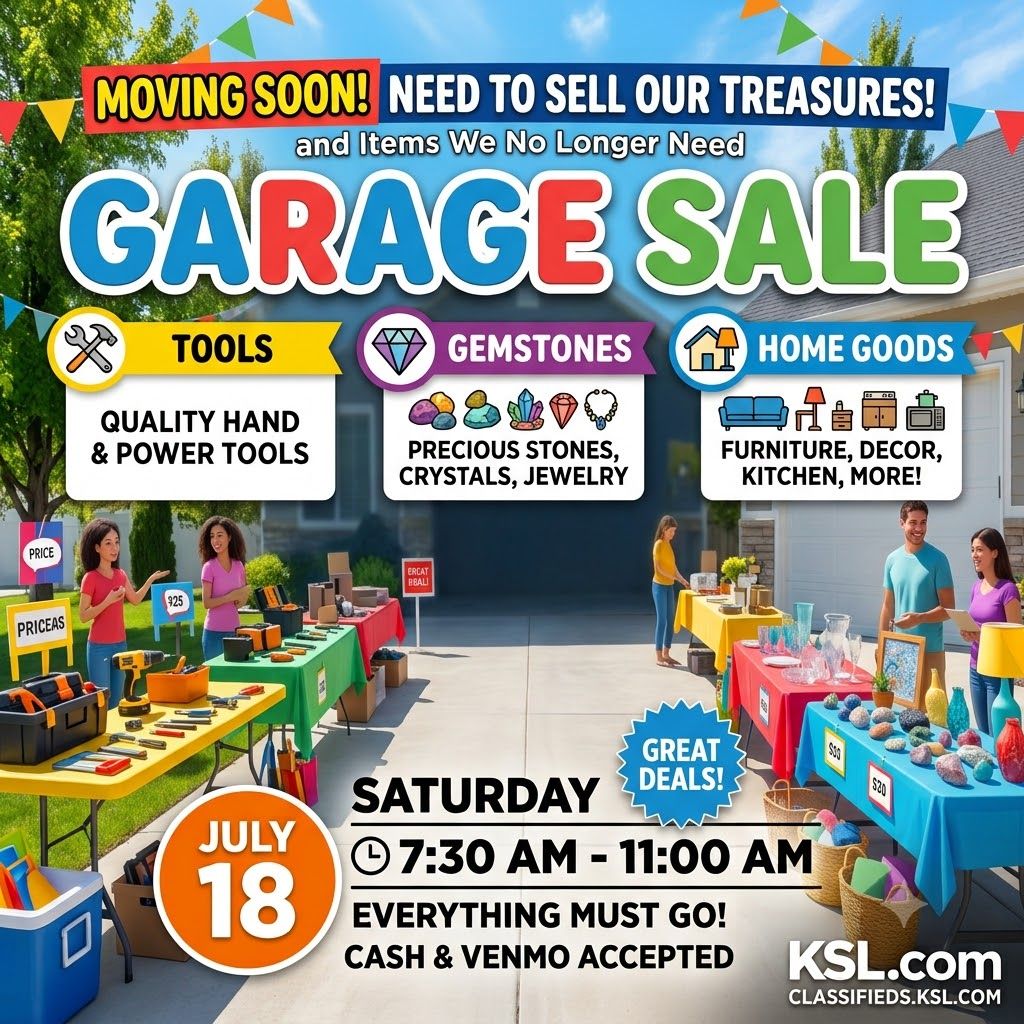 JULY 18 | 7:30-11:00 a.m. | Garage Sale