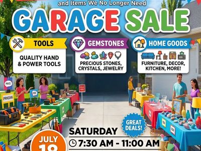 JULY 18 | 7:30-11:00 a.m. | Garage Sale
