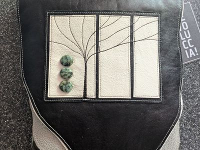 Handmade leather crossbody bag