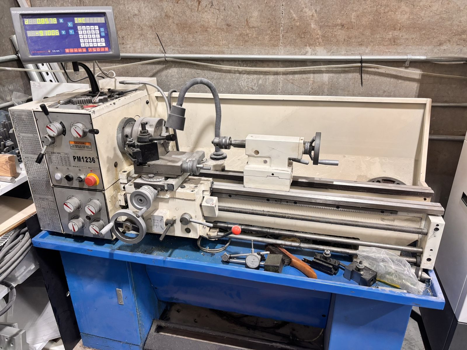 PM-1236 12"x36" Precision Lathe with Stand