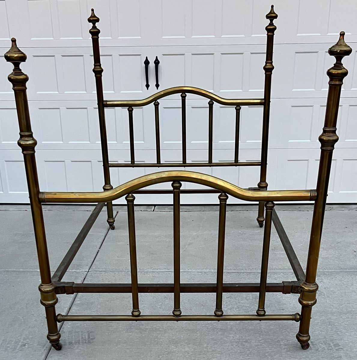 Antique 4 Poster Brass Bed