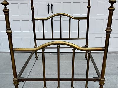 Antique 4 Poster Brass Bed