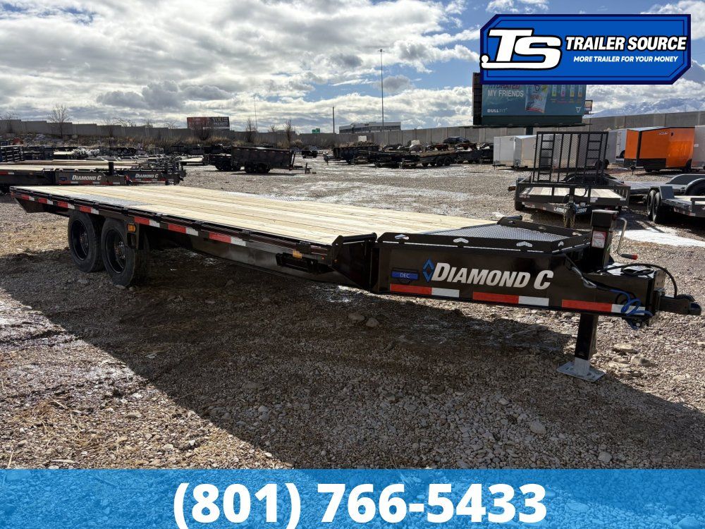 8.5x20 Diamond C DEC 208 Deckover Equipment Trailer -  18K GVWR - Hydraulic Disc Brakes