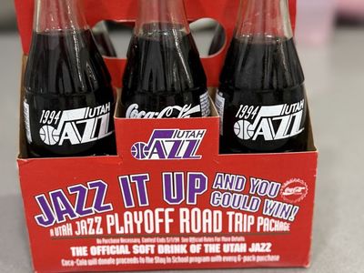 1994 Utah Jazz Coca-Cola Commemorative 6-Pack - Full & Unopened Vintage NBA Collectible