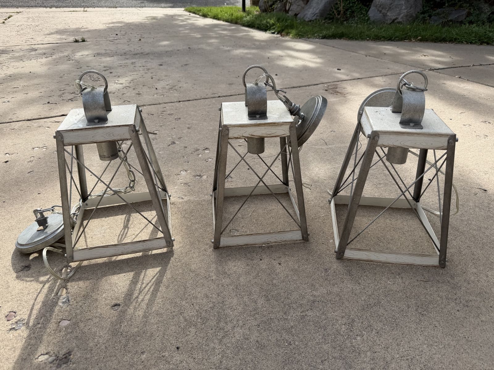 Set of 3 Progress Lighting Bradberry Farmhouse Pendant Lights