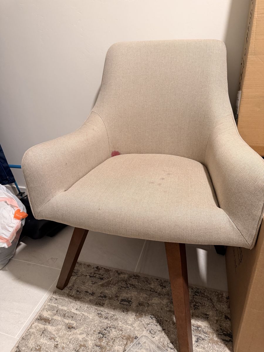 Crate and barrel swivel office chair