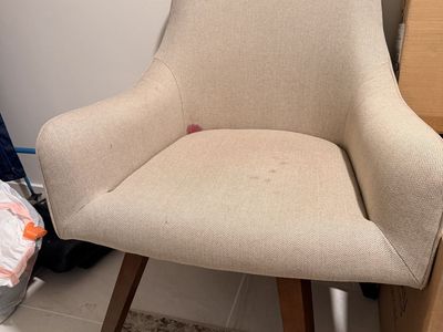 Crate and barrel swivel office chair