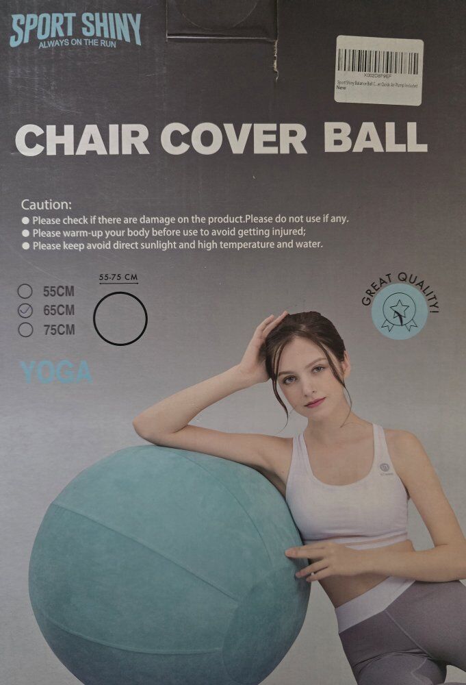 Sporty Shiny Balnce Ball and Cover 65CM