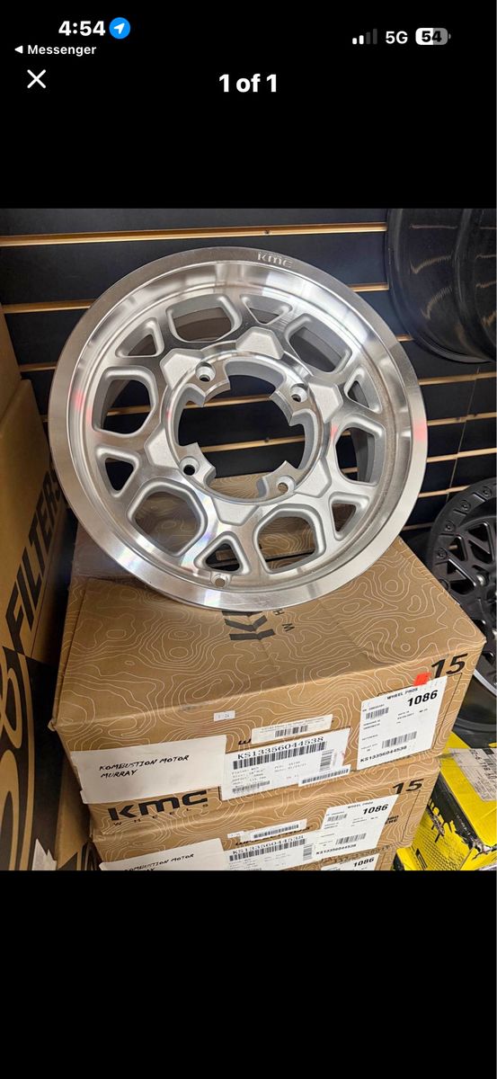 KMC Wheels 15" Machined Aluminum UTV / Off-Road Wheel 4x156 bolt pattern. Brand new 2 in box 2 are mounted to tires.